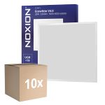 Monipakkaus 10x Noxion LED Paneeli Ecowhite V4.0 28W 3360lm - 830-840-865 CCT | 60x60cm - UGR <19 - Philips driver