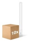 Monipakkaus 10x Philips CorePro PL-L LED Lamppu Mains 24W - 840 Kylmä Valkoinen | 4-Nastaa - Korvaa 55W