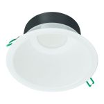 Philips LED Alasvalo Coreline DN142B Aluminium Valkoinen 19.2W 2300lm 60D - 840 Kylmä Valkoinen | Odetnij 200mm - IP54 - Valkoinen Heijastin