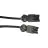 Noxion GST - Yhteensopiva Jatkojohto Musta - Uros + Nainen - 1,5m - 3 pole 1,5mm2